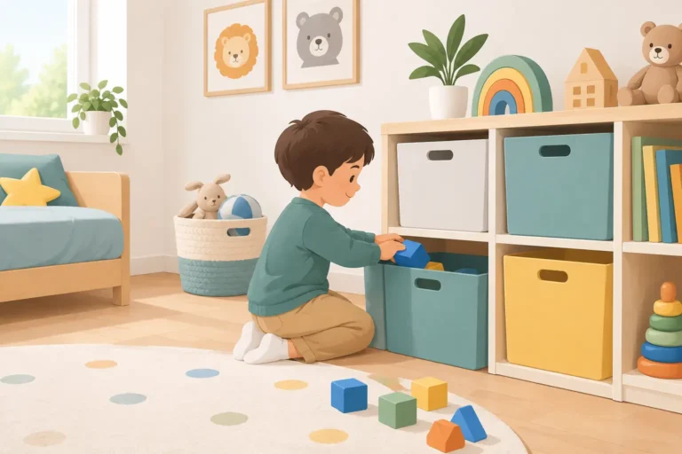 Muebles infantiles que enseñan a ordenar