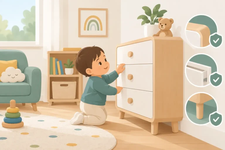 Cómo elegir muebles seguros para niños pequeños